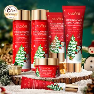 Coffret de Soins Coréens Éclaircissant et Hydratant à la Grenade de Noël, Vitamine C et Niacinamide pour le Corps - Product Image 2