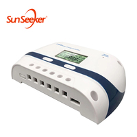 Panneau régulateur 12V 24V Auto double USB batterie au plomb 10a 20amp 30a 40a 50a 60a PWM contrôleurs de Charge solaire