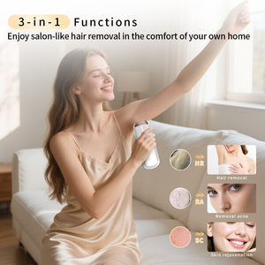 Épilateur laser IPL Moolweel T055 Sapphire 17J, portable, à usage domestique, avec refroidissement par glace, rajeunissement de la peau, pour les poils des aisselles - Product Image 4