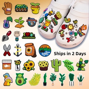 Oferta Especial HYB Kuaji: Adornos Personalizados 2D de PVC para Zapatos, Decoración para Exteriores, Pesca, Jardinería, Cactus, Champiñones, Aguacates, Plantas y Flores - Product Image 1