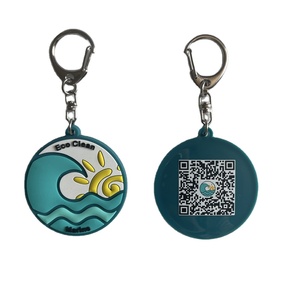 Promotional Key Ring Pvc Keychain Custom logo QR Code Keychain Personalized QR Code logo Soft Pvc Keychain