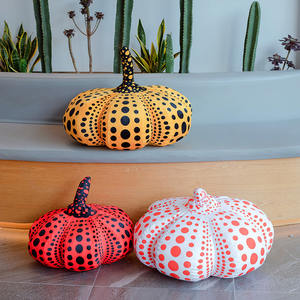 Dibujos animados Kusama Yayoi calabaza almohada abajo algodón peluche regalo <span class=keywords><strong>de</strong></span> <span class=keywords><strong>Halloween</strong></span> PP algodón relleno lavado técnicas para aliviar el estrés - Product Image 2
