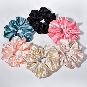 Coleteros de Seda 100% Personalizados con Logotipo, Extra Grandes, Suaves y Lisos, Accesorios para el Cuidado del Cabello Sin Daños, para Moda y Sueño - Product Image 1