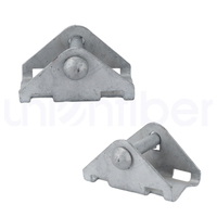 Support triangulaire pour matériel de fibre optique, base de montage pour accessoires d'installation de poteaux de télécommunications