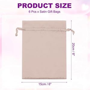 Pochette à cordon en toile de coton biologique avec impression sérigraphique de logo personnalisé, sac de rangement double pour sac à main ou chaussures - Product Image 2