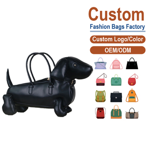 Sac à bandoulière en cuir PU personnalisé en forme de teckel, tendance, mignon, couleur unie, pour usage quotidien, OEM ODM - Product Image 1