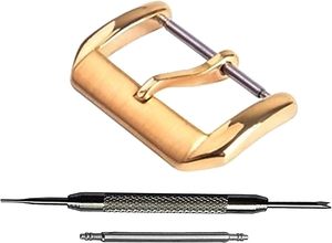 Ensemble de boucles élégantes en acier inoxydable couleur or pour bracelets de montre, sacs à main, ceintures, chaussures, accessoires de fixation - Product Image 1