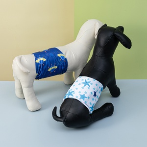 Ohbabyka Siêu Mềm Và Sang Trọng Có Thể Giặt Lại Vải Chó Không Kiểm Soát Tã Lót Cho Chó Đực - Product Image 5