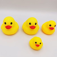 Mini jouet de bain doux de 3.5cm pour bébé jouet de bain canard jouet de bain flottant mignon en stock de haute qualité canard