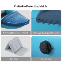 Kayaks gonflables pour une ou deux personnes, canoës, bateaux de pêche en PVC durable, pompes à air, pagaies doubles, capacité de charge de 163 kg, longueur de 320 cm