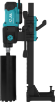 Perceuse électrique diamantée industrielle à refroidissement par eau, moteur sans balais, 220V, mandrin à clé, diamètre de perçage max. 180mm