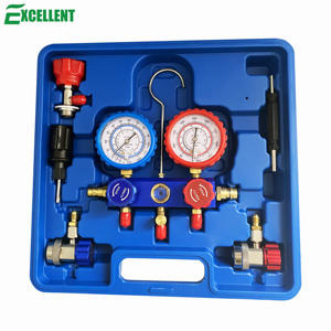 ए/सी मरम्मत के लिए मैनिफोल्ड गेज R134a रेफ्रिजरेंट प्रेशर गेज का उपयोग - Product Image 6
