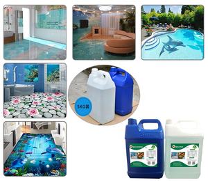 तेजी से इलाज स्पष्ट कास्टिंग राल और हार्डनर इंटीरियर 3 डी एपॉक्सी फ्लोर कोटिंग पेंट के साथ दुकान और स्टूडियो फर्श के लिए - Product Image 4