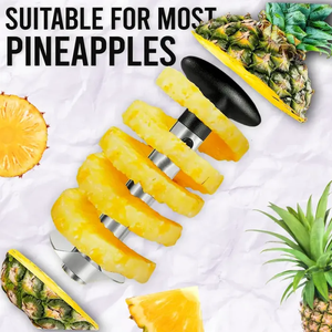Stainless Steel Pineapple Corer & Slicing Tool Fruit <b>Kitchen</b> <b>Plastic</b> Handle Utensil - Product Image 5
