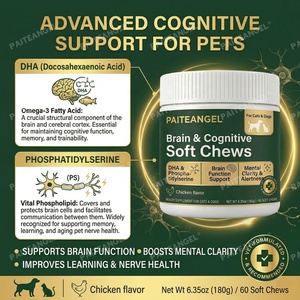 Suplemento Masticable Suave para Cognición Canina y Felina con DHA y Fosfatidilserina para Claridad Mental, Venta <span class=keywords><strong>al</strong></span> <span class=keywords><strong>por</strong></span> <span class=keywords><strong>Mayor</strong></span> OEM, Marca Privada - Product Image 3