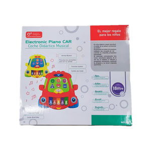 Juguete de Piano Electrónico de Plástico con Forma de Coche de Dibujos Animados, Instrumentos Musicales para Niños Jinming, con Luz y Música - Product Image 4