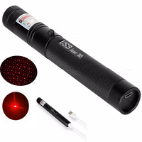 Stylo pointeur laser zoomable en aluminium Rs 303 avec faisceau LED vert longue portée, rechargeable par USB, indice de protection IP65, idéal pour le camping et les présentations