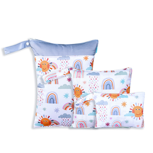 <span class=keywords><strong>Happy</strong></span> Flute Sac humide de grande capacité Sac humide suspendu réutilisable Sac humide Offre Spéciale lavable Sac à vêtements humides - Product Image 1