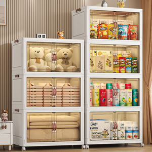 Boîtes de rangement pliables en plastique Proins en gros avec roulettes et poignée, idéales pour la chambre, la cuisine et la salle de bain - Product Image 6