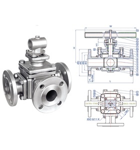 S20C EN10213หล่อเหล็กคาร์บอน ASTM A216 WCB 4WAY 3WAY บอล5WAY แยกบอลวาล์ว shutoff ขัน Flanged CLAMP OEM รองรับ - Product Image 6