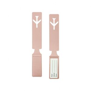 Accessoires de voyage en cuir PU, étiquette à bagages personnalisée en forme d'avion, tendance - Product Image 3