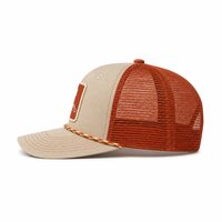 Casquette Trucker Western en Coton Respirant avec Logo en Maille Style Cowboy pour Activités de Plein Air, Ferme, Randonnée et Usage Quotidien