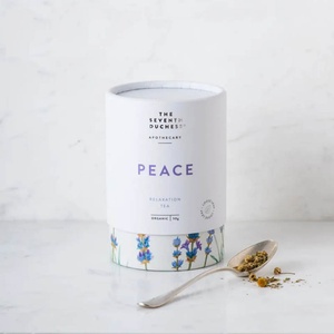 Biodegradable ODM/OEM Customized Round Cylinder Loose Tea Box Waterproof Food Grade Paper Tube Packaging for Butterfly Pea Tea - Product Image 5