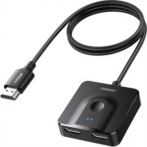 UGREEN Switch 4K 60Hz avec câble de 3,3 pieds, séparateur bidirectionnel 2 en 1 pour <span class=keywords><strong>TV</strong></span> <span class=keywords><strong>Fire</strong></span> <span class=keywords><strong>Stick</strong></span> Nintendo Switch - Product Image 1
