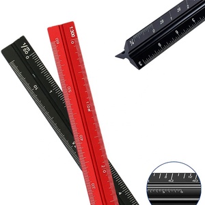 Durable Professional <strong>30</strong> <strong>cm</strong> Aluminum Triangular <strong>Scale</strong> Ruler with Six <strong>Scales</strong> Custom Logo Drawing Engineering Draft Tool - Product Image 1