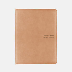 Porte-documents en cuir texturé peau de cheval avec fermeture éclair - Product Image 4