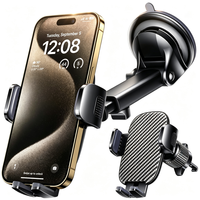 Nouveau support de téléphone portable tendance pour accessoires de voiture, fixation par ventouse sur pare-brise, support mobile pour grille d'aération, support de téléphone portable portable pour bureau, logo OEM