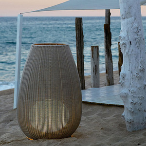 Lampada <span class=keywords><strong>da</strong></span> Terra Moderna per Decorazione di Hotel, Cortili e Ristoranti, LED Impermeabile IP54, Lampada <span class=keywords><strong>da</strong></span> <span class=keywords><strong>Giardino</strong></span> in Rattan per Esterni - Product Image 5