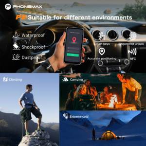 Teléfono Resistente Phonemax Desbloqueado con GPS 4G, Huella Dactilar, NFC, 8+128GB, Industrial, a Prueba de Explosiones ATEX, IP68, Pantalla HD, 3G RAM, a Prueba de Polvo - Product Image 5
