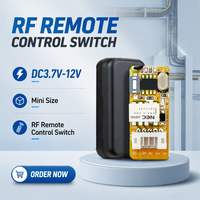 Récepteur universel AK-LED08A, télécommande RF, interrupteur, mini module sans fil 315/433 MHz pour éclairage LED, 5V-12V, relais 1 canal