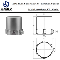 Capteur de vibration accélérométrique piézoélectrique IEPE ±2,5g, transducteur d'accélération monoaxe ICP pour la surveillance des vibrations des ponts