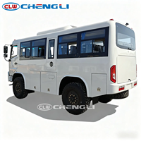 CLW Nouveau Bus de Transport Minier Blanc 24 Places 4x4 Diesel Euro2-6 Transmission Manuelle Moteur Supérieur à 8L Tout-Terrain
