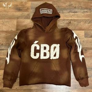 Sweat à capuche pour homme 500 g/m² en coton éponge français lavé à l'acide Streetwear Patchs brodés personnalisés Logo - Product Image 1