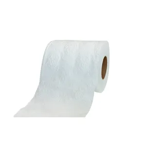 Papier-Toilettenspülung Eigenmarke individuelles Logo Toilettenpapier mehrschichtige recycelte Zellstoff-Hotelpapierrolle Indonesien