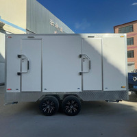 Toilettes mobiles d'extérieur Cabine personnalisable Salle de bains portable Remorque pour cabanes