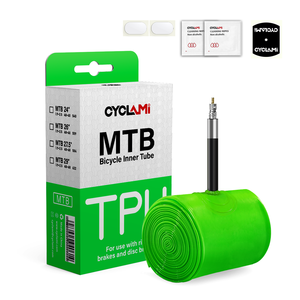 CYCLAMI <span class=keywords><strong>MTB</strong></span> 26 27.5 29인치 초경량 자전거 이너튜브 TPU 이너튜브 타이어 45mm FV 항산화 산악자전거 이너튜브 - Product Image 1