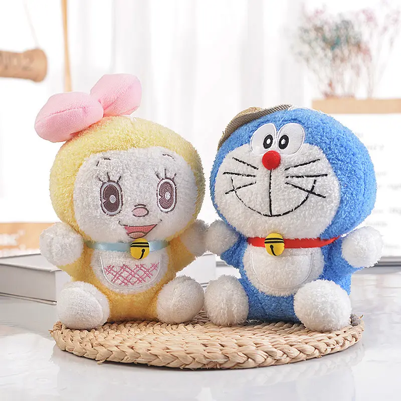 Оптовая продажа, мультяшная и аниме-периферийная кукла Doraemon из серии пар, синий толстый робот-Кот, плюшевая игрушка, подушка, подарок на день рождения для девочки