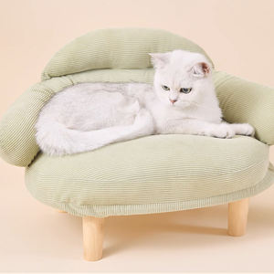 पर्यावरण के अनुकूल चार मौसमों सार्वभौमिक ठोस पैटर्न दीर्घवृत्त आकार लक्जरी पालतू जानवरों और कुत्तों के लिए हटाने योग्य चटाई के साथ - Product Image 2