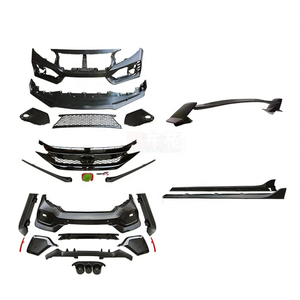 Kit carrosserie pour voiture 2016-2020, nouveau style TYPER, pare-chocs avant, pare-chocs arrière, jupes latérales, lèvre avant, échappement, en matériau PP - Product Image 1