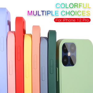 Para iPhone 15 14 13 12 11Pro Max cubierta completa de silicona líquida funda de teléfono microfibra suave piel sensación funda de teléfono - Product Image 2