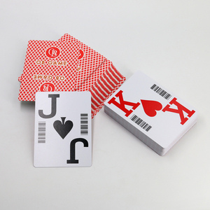Wholesale Waterproof Reusable Playing Cards Custom Printing PVC <b>Paper</b> Poker Cards With Scannable Barcode Design - Product Image 1
