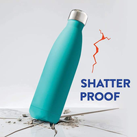 Botol Air Stainless Steel 17oz Dinding Ganda Vakum Terisolasi, Dapat Digunakan Kembali, Tersedia Warna & Pola Kustom