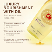 Huile de bain hydratante pour peaux sensibles, soulagement de la peau sèche et irritée, formule douce à pH équilibré, huile de douche à l'amande 250 ml, nettoyant corporel