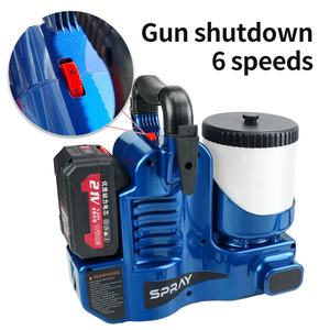 Pulvérisateur sans air à batterie avec <span class=keywords><strong>pistolet</strong></span> à tir rapide Pulvérisateur de <span class=keywords><strong>peinture</strong></span> sans fil pour murs plafonds meubles Plus - Product Image 6