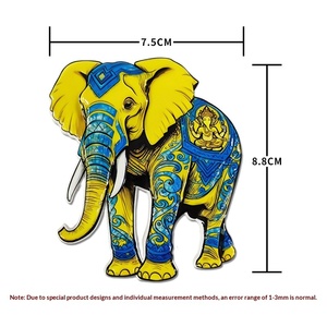 Imán de Resina para Refrigerador con Diseño de Elefante del Sudeste Asiático, Recuerdo de Viaje Creativo de Tailandia, Laos y Camboya, Regalo Magnético, ODM/OEM - Product Image 4