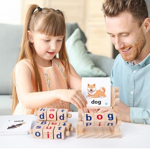 <span class=keywords><strong>Gioco</strong></span> Educativo in Legno con Blocchi di Lettura a Tema Cervi, Giocattoli Montessori per l'Apprendimento Precoce dei Bambini - Product Image 5
